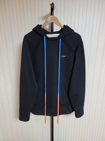 OFF WHITE [XXS] ブラックアクリル アロー オーバーサイズ フーディ 155628155