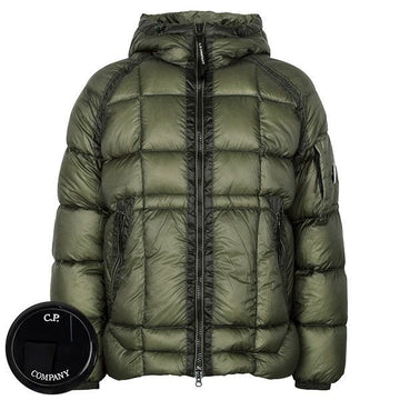 CP Company Green DD Shell Hooded Duck Down Jacket 19CMOW702A 110416A 652 150314617