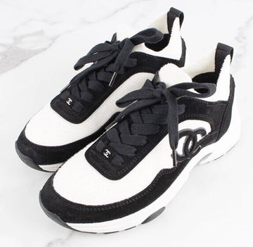 CHANEL Strick-Suede Sneaker 35.5(225) 155628750