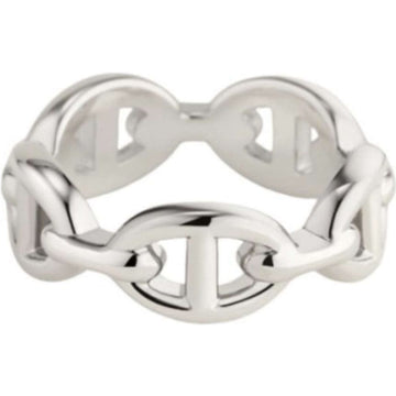 HERMES Kleiner Chandal Ring H109507B000 Sterling Silber 131343613
