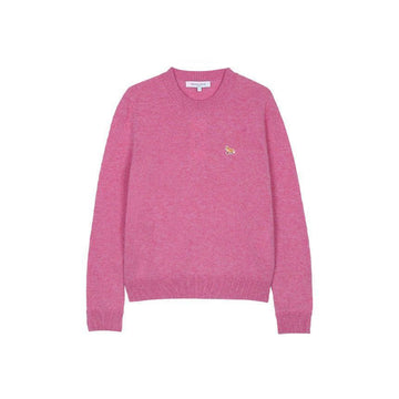 MAISON KITSUNE Damen Baby-Fuchs Lammwolle Regular Jumper Strick Pale Rose PW00817KT1006-0327 148531370