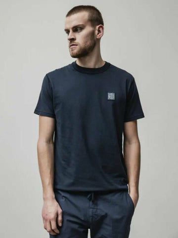STONE ISLAND オーガニックコットンジャージ半袖Tシャツスリムフィットピサトエフェクトティーシャツスリムフィット801523757A0020 133073379