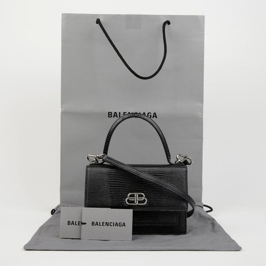 BALENCIAGA 580640 BB シャープ XS トート ショルダーバッグ 155303793 [P]