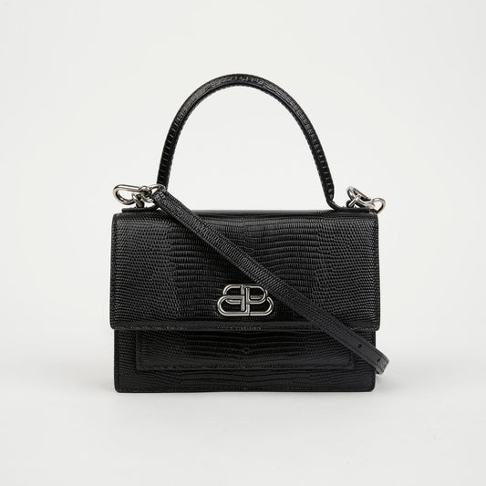 BALENCIAGA 580640 BB シャープ XS トート ショルダーバッグ 155303793 [P]