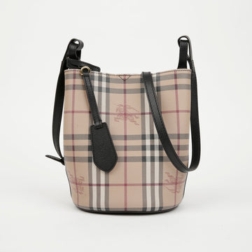 Burberry Haymarket Long Bucket Shoulder Crossbody Bag 4057158 155333533