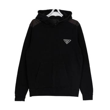 PRADA Dreieck-Logo Kapuzen-T-Shirt in XL 155335553