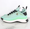 CHANEL Mixed Fiber Gold-tone Sneakers Mint 37.5(245) 155667555 [P]