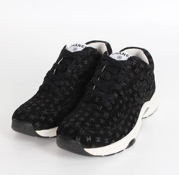 CHANEL Printed Suede Calfskin Sneakers 36.5(235) 155670134