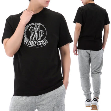 MONCLER ドローイングロゴ半袖Tシャツ 155704987
