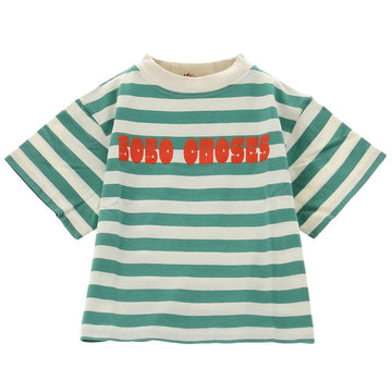 BOBO CHOSES モダンストライプ半袖Tシャツ 155706984