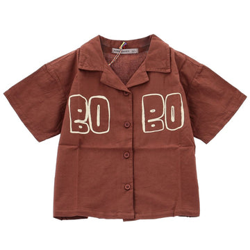Bobo Choses Logo Woven Short Sleeve Shirt 155707305
