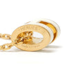 HERMES Mini Pop-Ash Halskette H147992F49 Gold Blanc Weiß 111032658 [P]