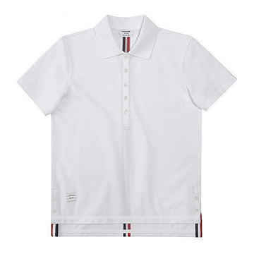 THOM BROWNE センターバックストライプポロ 半袖Tシャツ 00050 100 FJP014A 150655499