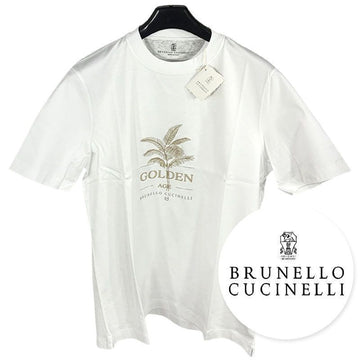 Brunello Cucinelli Men's Short Sleeve T-Shirt White M0B138482 CEB18 Authentic 100% 150799777