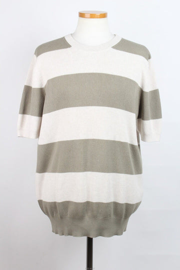 BRUNELLO CUCINELLI Rundhalsausschnitt Kurzarm Strickpullover 54(110) 155735218