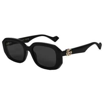 GUCCI GGロゴ スクエア フレーム サングラス GG1535S 001 ブラック 127482866