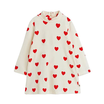 MINI RODINI Mädchen Herz Samt Kleid 155736275