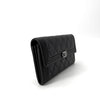CHANEL Caviar-Leder Geldbörse mit Klappe in Schwarz 155736773 [P]