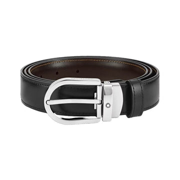 MONTBLANC Herren Gurt Reversibel 128135 222371 Schwarz Braun 155736859