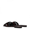 SAINT LAURENT Tribute Flachmule Tortoiseshell lackleder 152531011 [P]