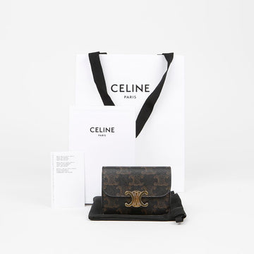 CELINE Triomphe Flap-Kartenetui 10I582CPJ 155436563
