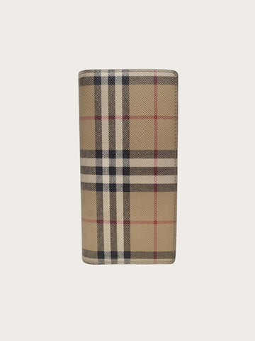 BURBERRY Beige Karomuster Geldbörse 155739005