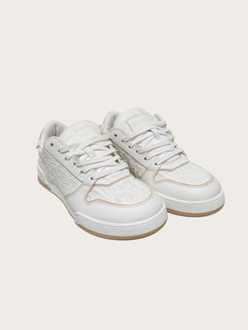 Dior White Nude Oblique ONE Sneakers 155739306