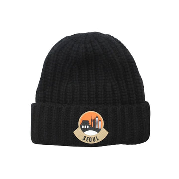 MONCLER Genious Berlin schwarze Strickmütze 155740216