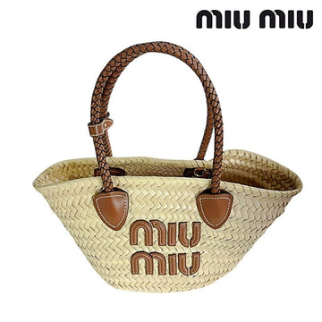 MIU MIU Woven Fabric Tote Bag 5BG273_2DDH_F0A5T_V_OOO 155741133