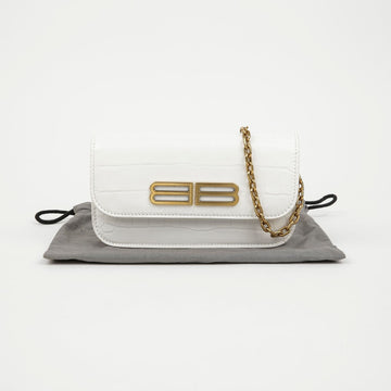 Balenciaga Logo Chain Shoulder Crossbody Bag 688894 155336013