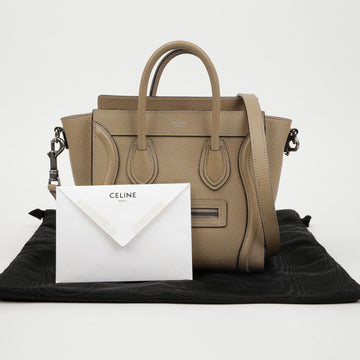 CELINE 189243DRU Luggage Nano Tote Schultertasche 155383117