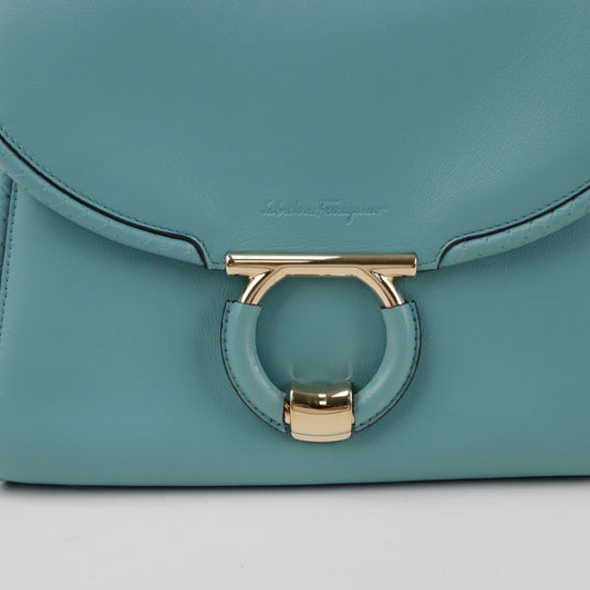 Salvatore Ferragamo Gancini Margo Tote Shoulder Bag 21 1472 154664222 [P]