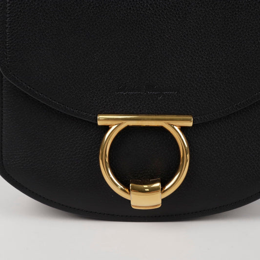 Salvatore Ferragamo 21 H766 Gancini Margo Shoulder Crossbody Bag 154743847 [P]