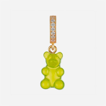 CRYSTAL HAZE JEWELRY Nostalgia Bear Pave Connector Gold Lime 152735415