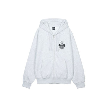 STUSSY フードジップアップ アッシュヘザー 1975125-0062 152739454