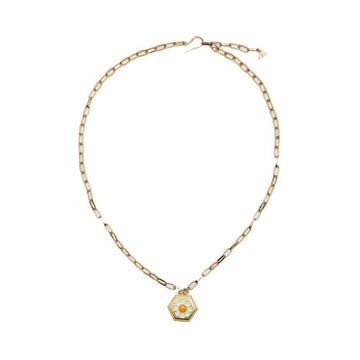WILHELMINA GARCIA Goldweißes Gänseblümchen-Halsband 152739547