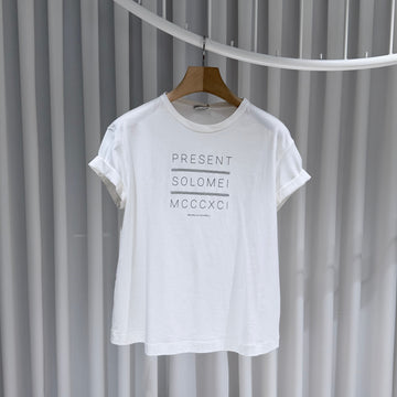 BRUNELLO CUCINELLI コットン 半袖 Tシャツ ホワイト 155762027