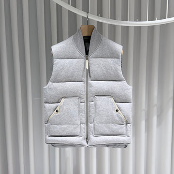 Tom Ford Downline Detail Leather Padded Vest Jacket (Size 52) 155762074