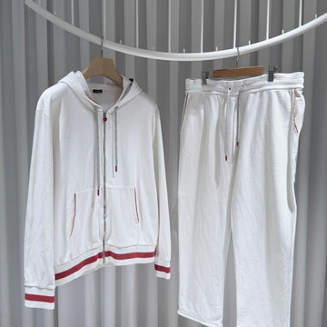 KITON (A/XL) / Baumwoll-Trainingsanzug mit Kapuzenjacke und Hose 155762093