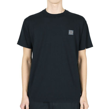 Stone Island Stone Men's Garment Dyed Logo Patch Slim Fit T-Shirt (Navy) K1S15 2100237 S0057 V0020 123197110