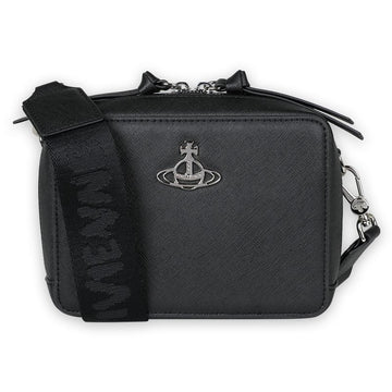 VIVIENNE WESTWOOD メリーサフィアーノプレーンカメラバッグ（ブラック）58010003U S0021 N401 127291955