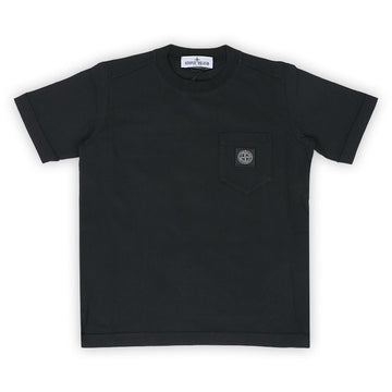 STONE ISLAND Stein Kids Logo Patch Pocket T-Shirt (Schwarz) K1S16 2100004 S0047 V0029 128255131