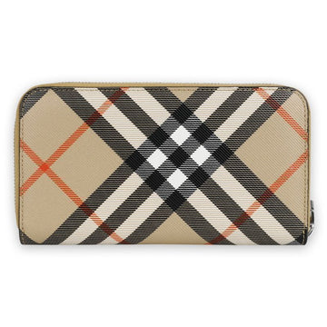Burberry Women's Vintage Check Zip Long Wallet (Beige) 8091923 A2021 134035468