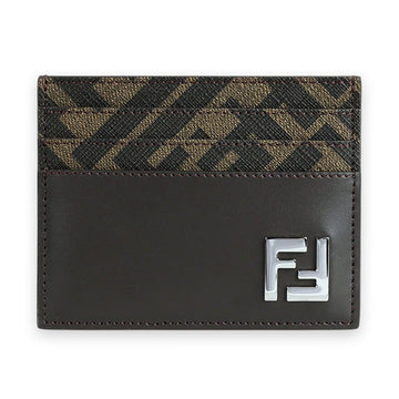 FENDI FFスクエアモノグラムカード財布（ブラウン） 7M0164 AFF2 F1Q1C 135447329