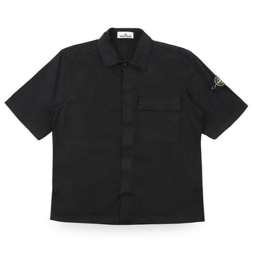 Stone Island Stone Men's Badge Patch One-Pocket Short Sleeve Shirt (Black) L1S15 1100025 S0A10 V0029 151208399