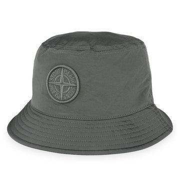 Stone Island Men's Compass Logo Patch Nylon Bucket Hat 151802982