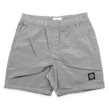 Stone Island Men's Logo Patch Nylon Metal Pocket Swim Shorts (Pearl Grey) L1S15 B100004 S0043 V0061 152190294