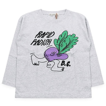 Bobo Choses Kids Rapid Radish Long Sleeve (Gray) B126AC001 041 153461516