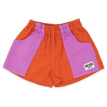 BOBO CHOSES キッズ カラーブロック ウーブン バミューダ ショートパンツ 153843816