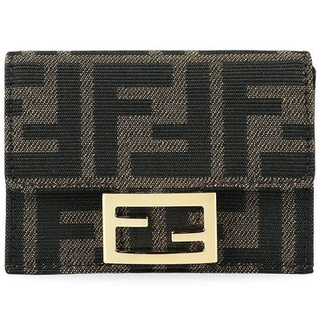 FENDI Damen FF Logo Baguette Mikro Geldbörse 154384457